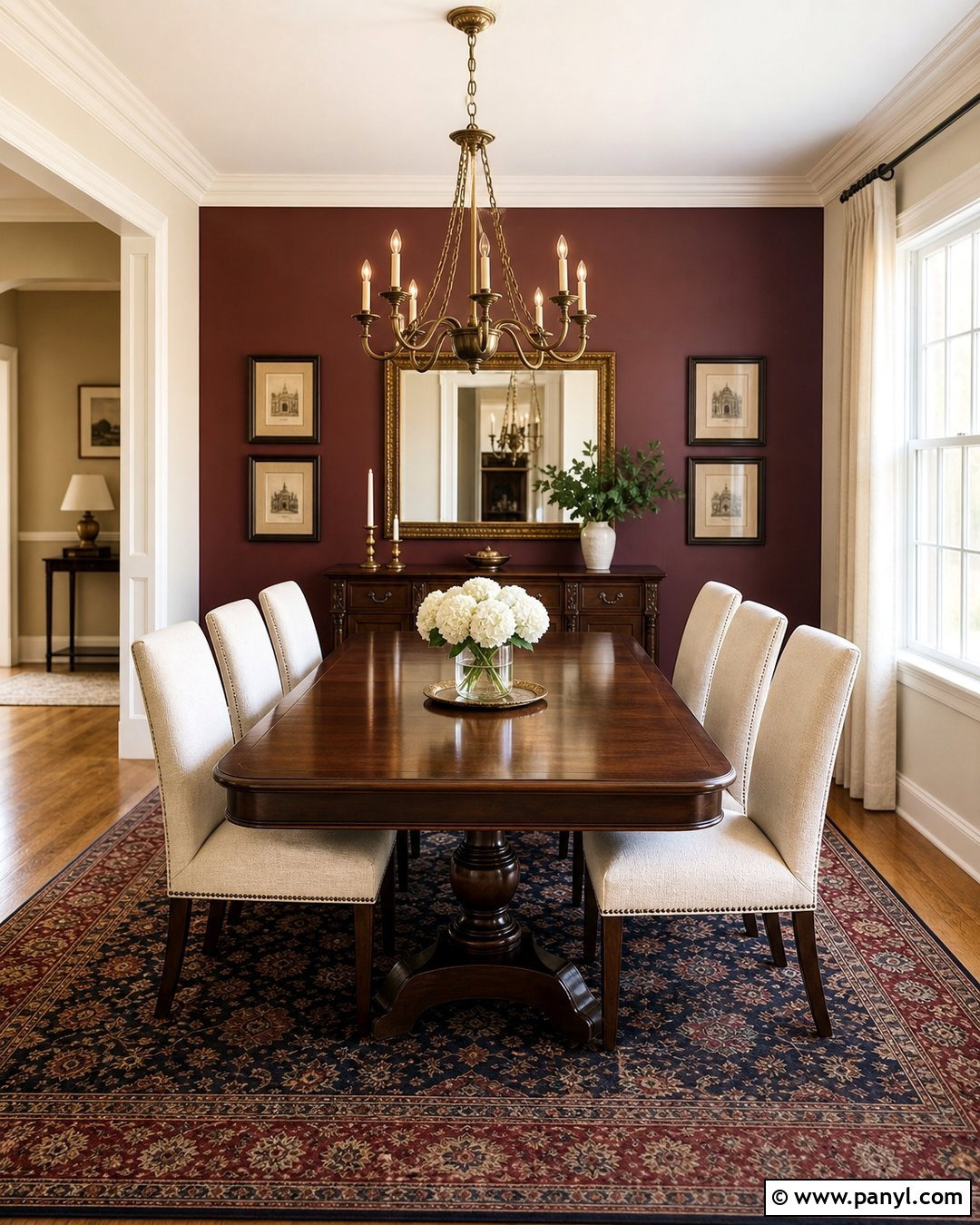Burgundy Accent Wall - 30 Best Accent Wall Colors