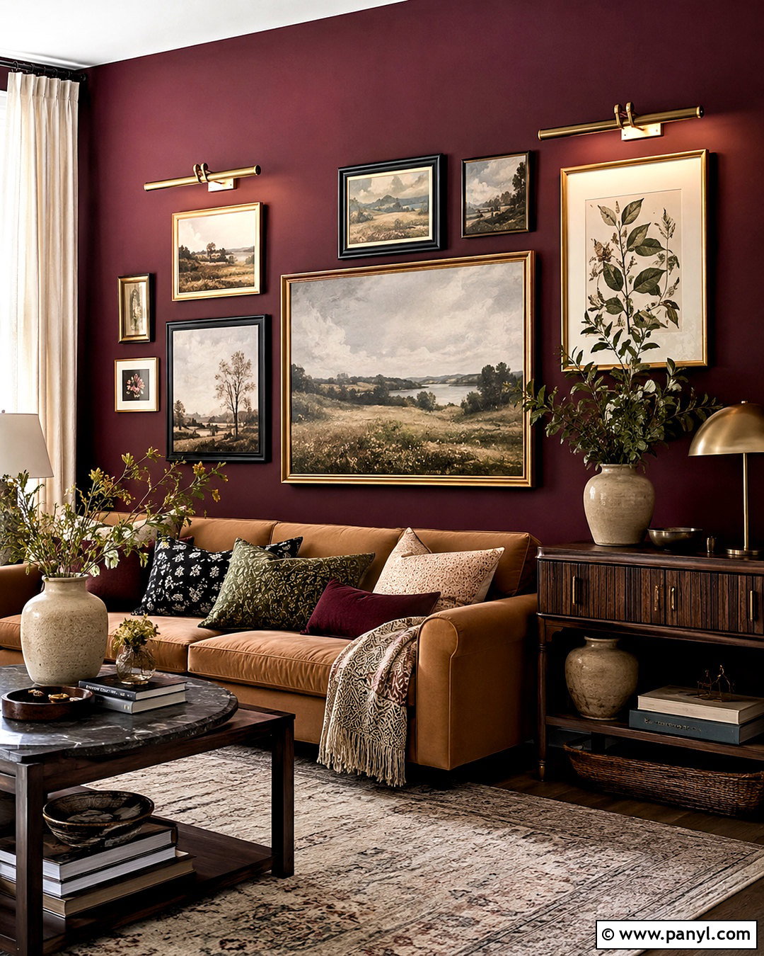 20 Burgundy Accent Wall Ideas for a Bold, Designer Look