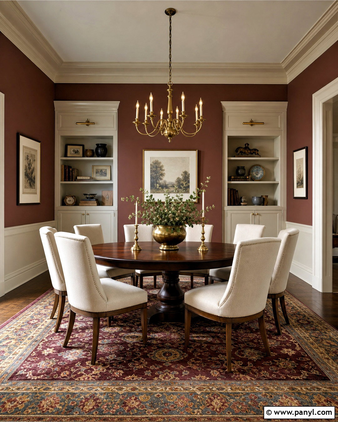 Burgundy And Beige Dining Room Paint Scheme - 20 indoor paint colors schemes