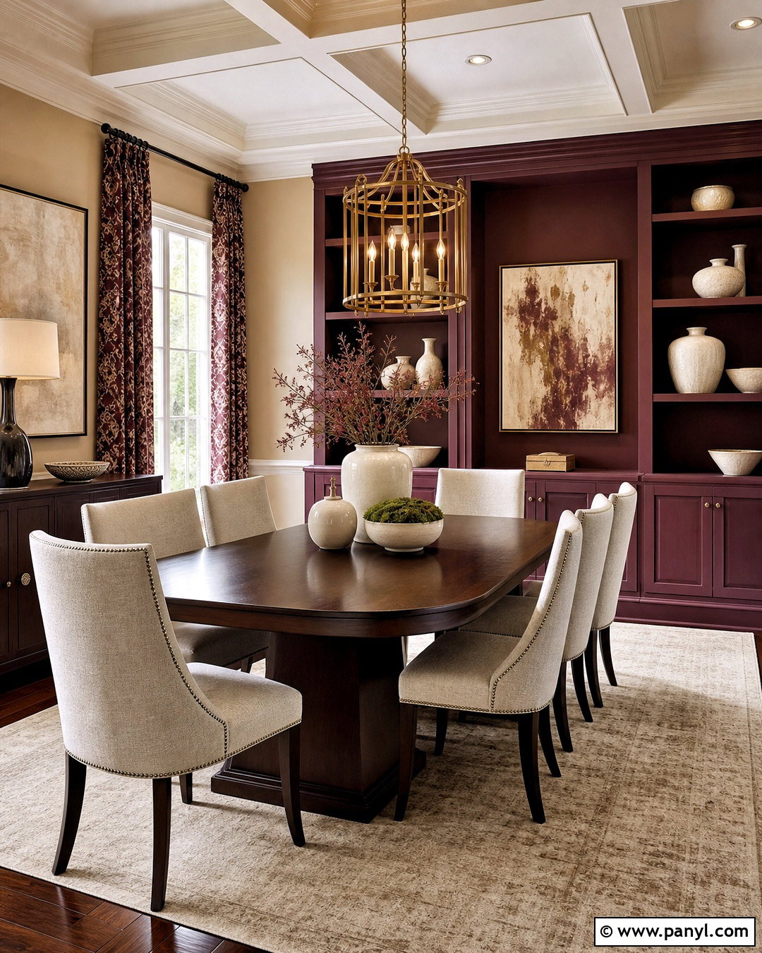 Burgundy And Beige Room Color Combination - 20 aesthetic room colour combination ideas