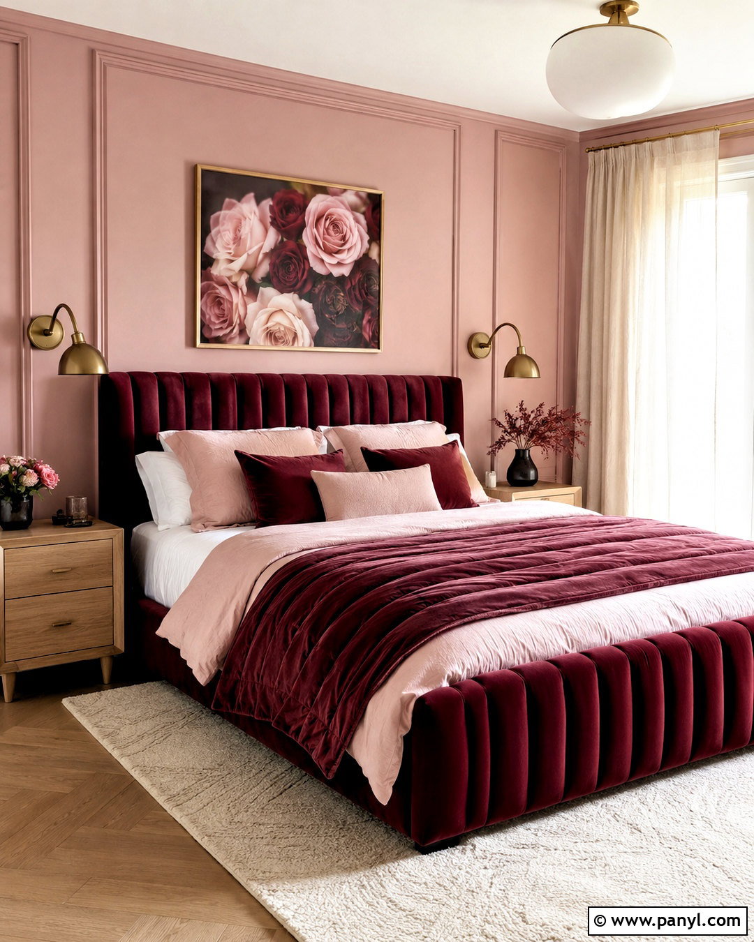 Burgundy And Blush Bedroom - 20 burgundy room ideas bedrooms