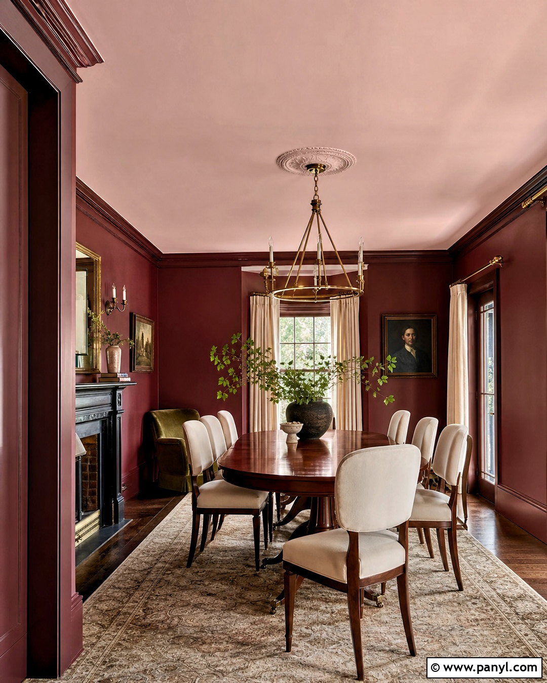 Burgundy And Blush Interior Paint Scheme - 20 interior paint colors schemes