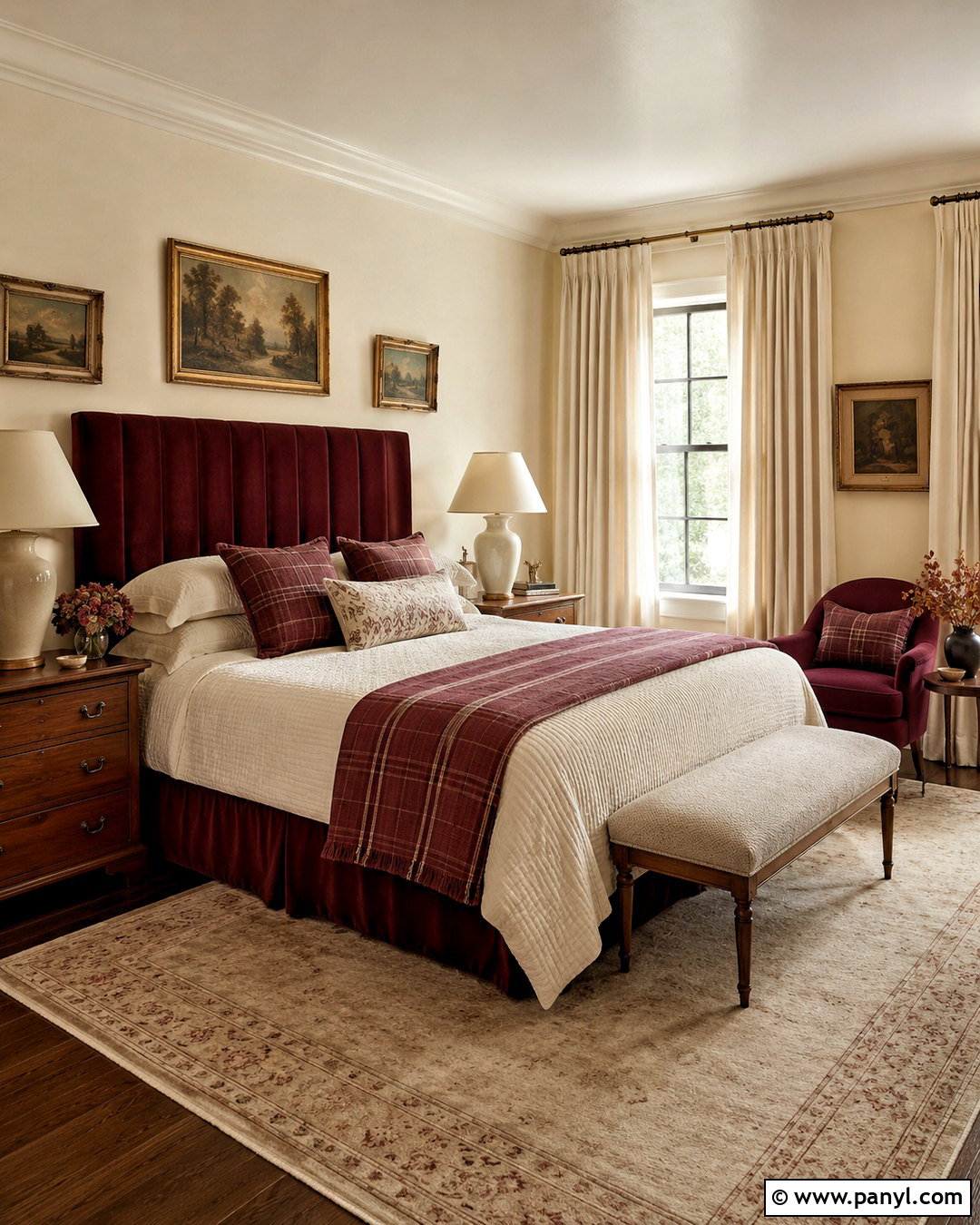Burgundy And Cream Bedroom - 20 burgundy room ideas bedrooms