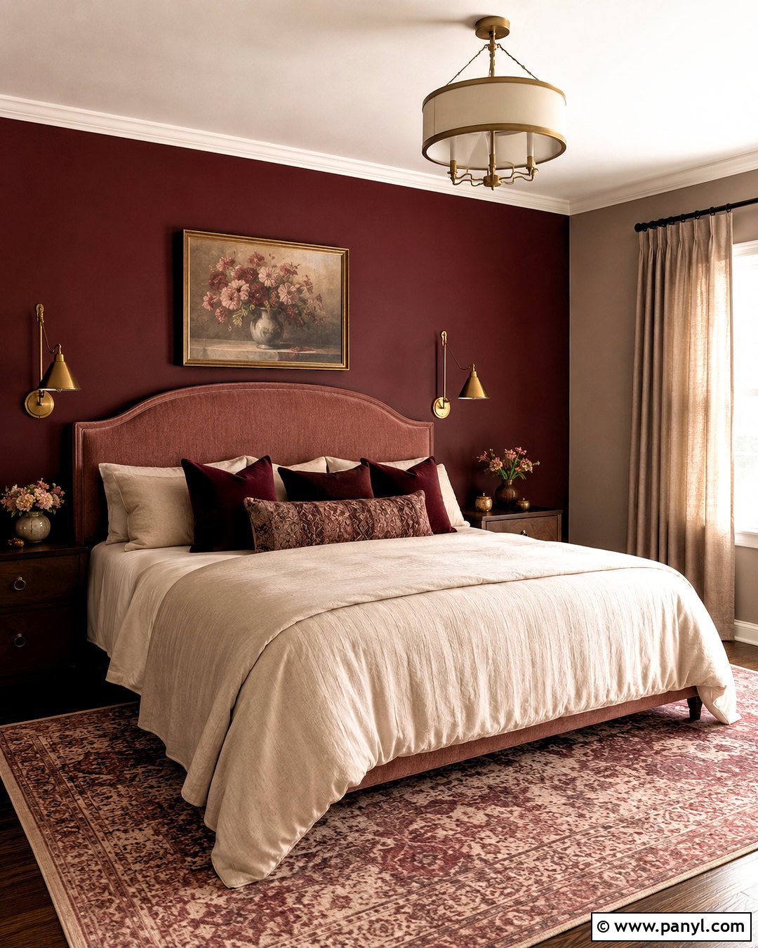 Burgundy And Dusty Rose Bedroom Palette - 20 cozy bedroom color palette ideas