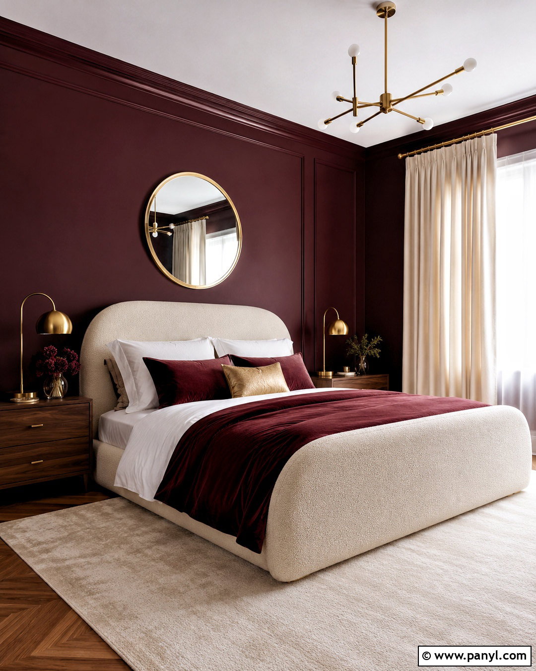 Burgundy And Gold Bedroom - 20 burgundy room ideas bedrooms