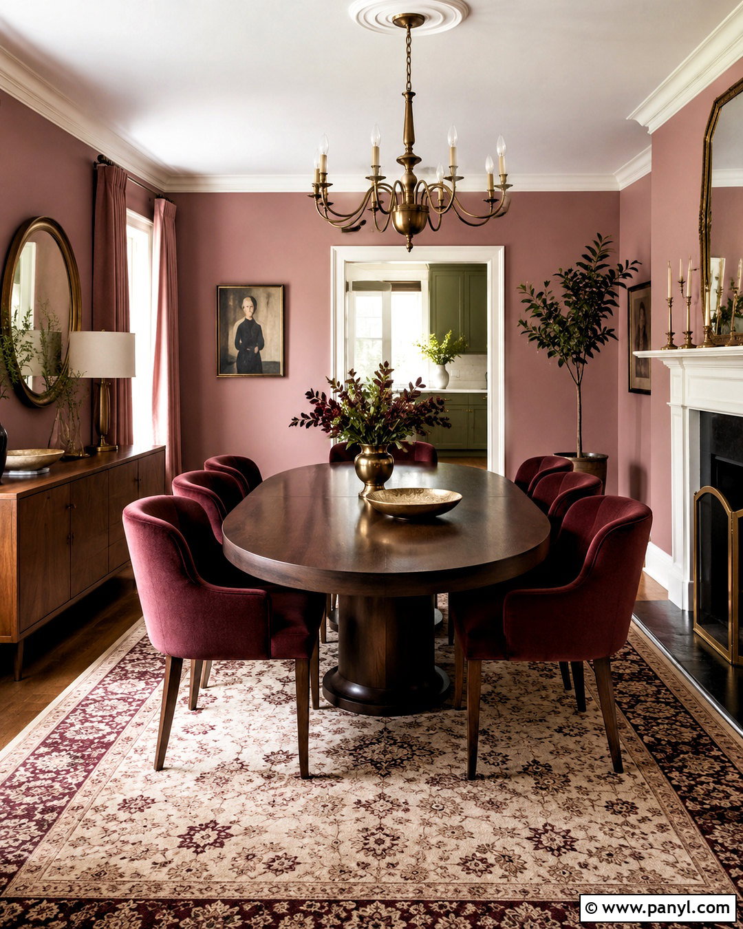 Burgundy And Pale Pink Color Combination - 20 color combination for home ideas
