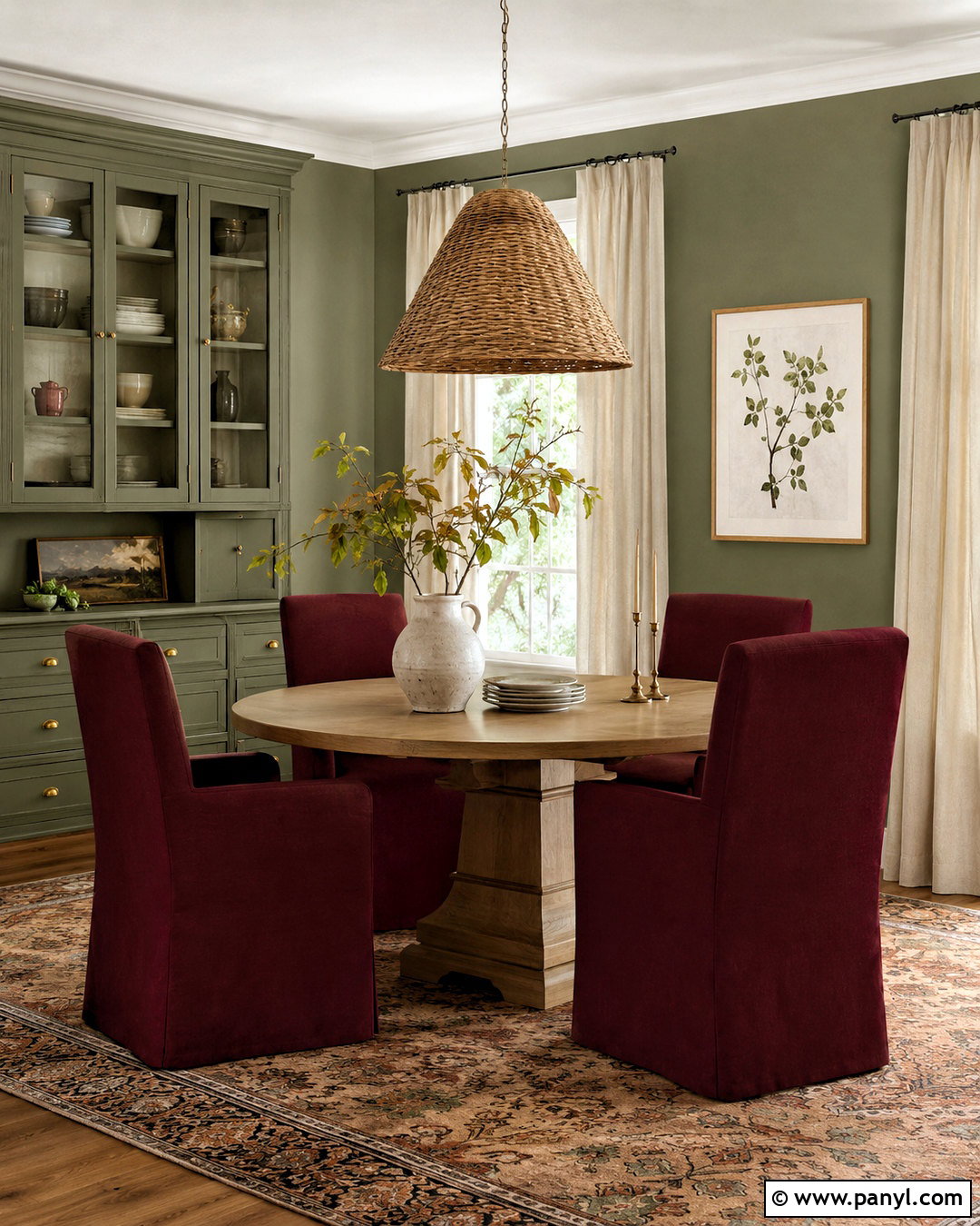 Burgundy And Sage Green Dining Room - 20 burgundy dining room ideas