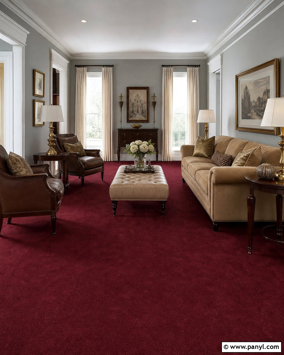 Burgundy Carpet With Gray Walls - 30 Carpet Colors With Gray Walls