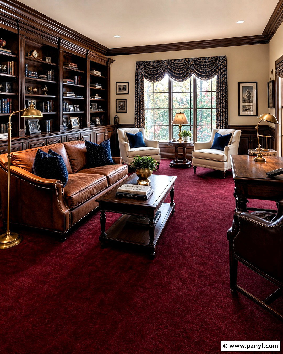 Burgundy Carpet - 20 carpet color ideas