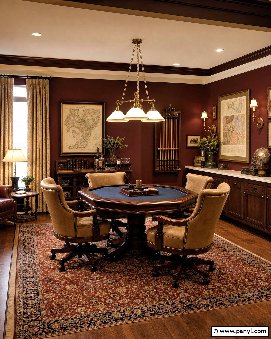 Burgundy Dark Basement - 20 dark basement paint colors