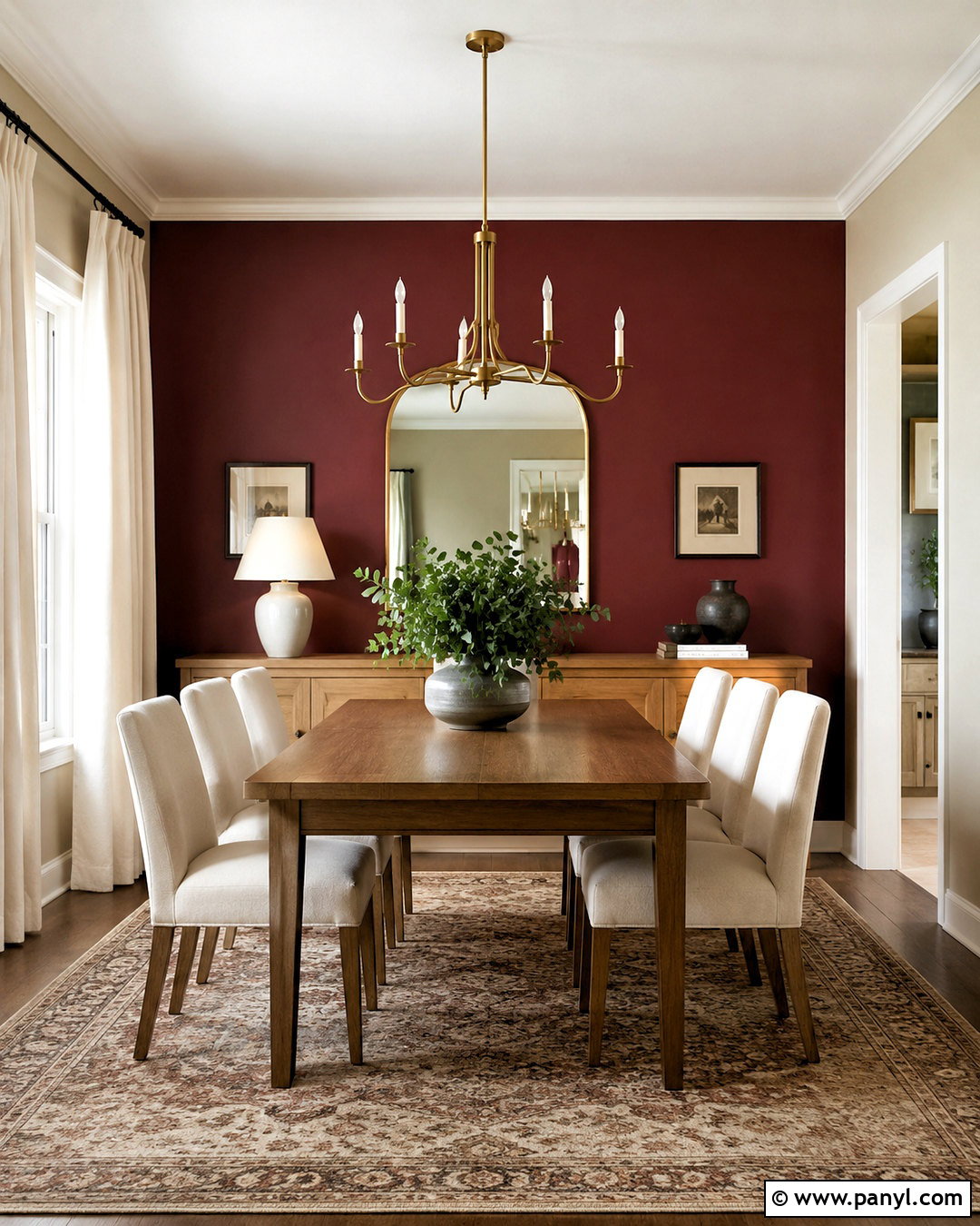 Burgundy Dining Room Accent Wall - 20 burgundy dining room ideas