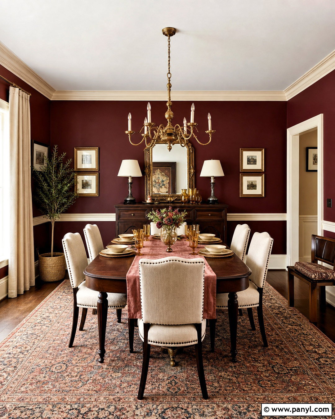 Burgundy Dining Room Color Scheme - 20 room colour ideas