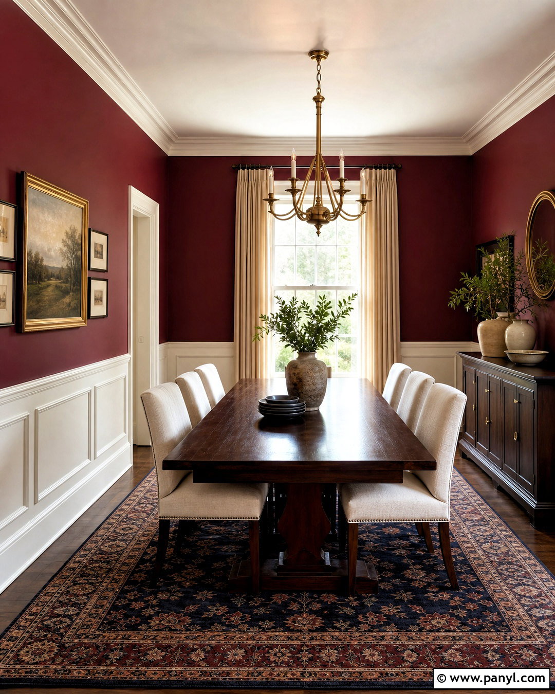 Burgundy Dining Room Wall Colors - 20 inside painting ideas wall colors