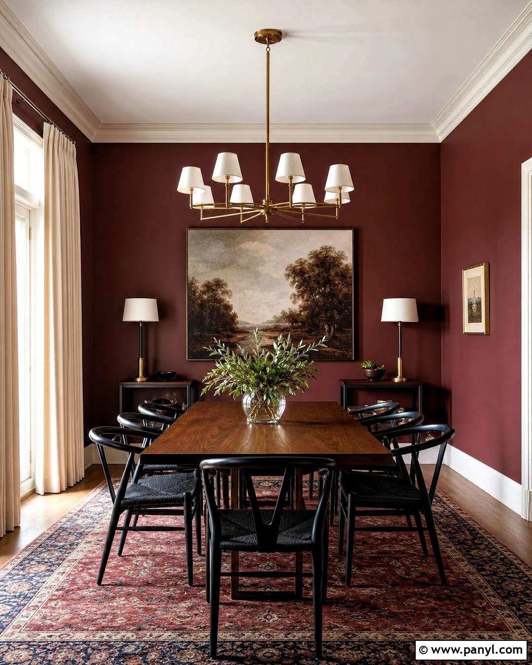 Burgundy Dining Room Walls - 20 room ideas paint walls