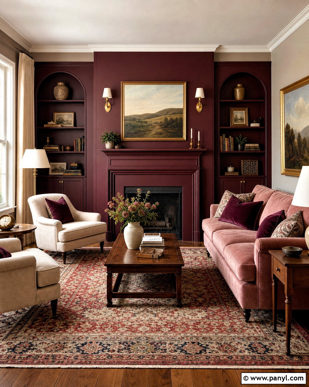 Burgundy Drawing Room Colour - 20 drawing room colour ideas