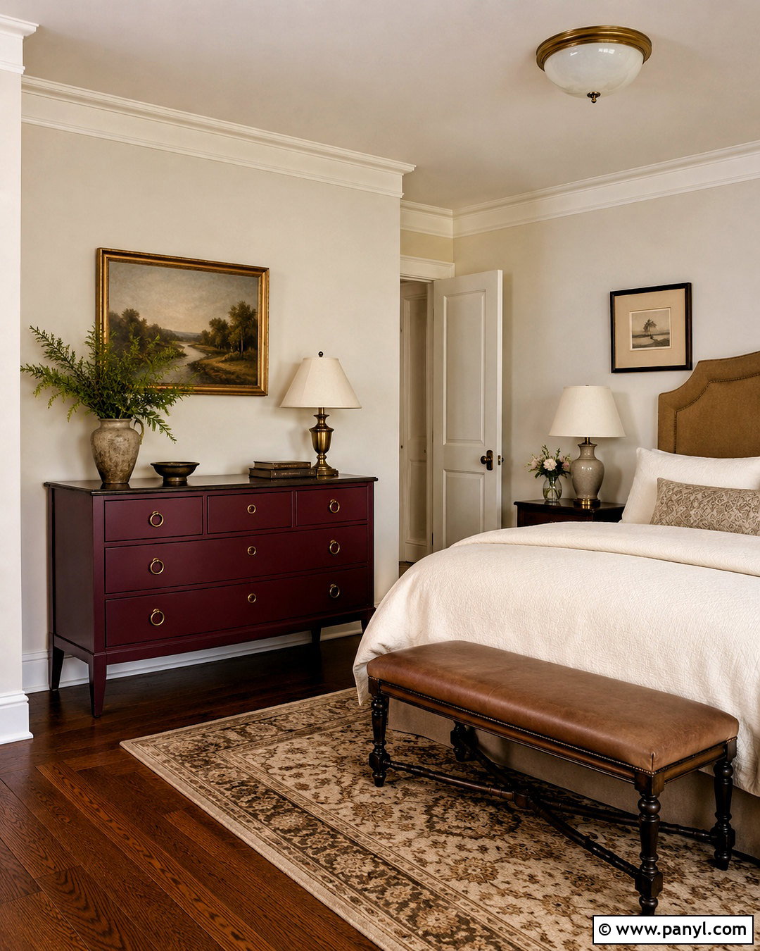 Burgundy Dresser - 20 dresser color ideas