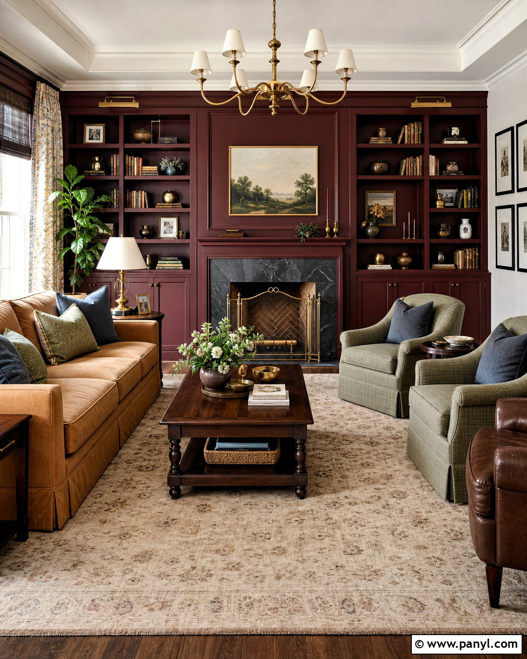 Burgundy Family Room Accent Wall - 20 family room accent wall paint colors