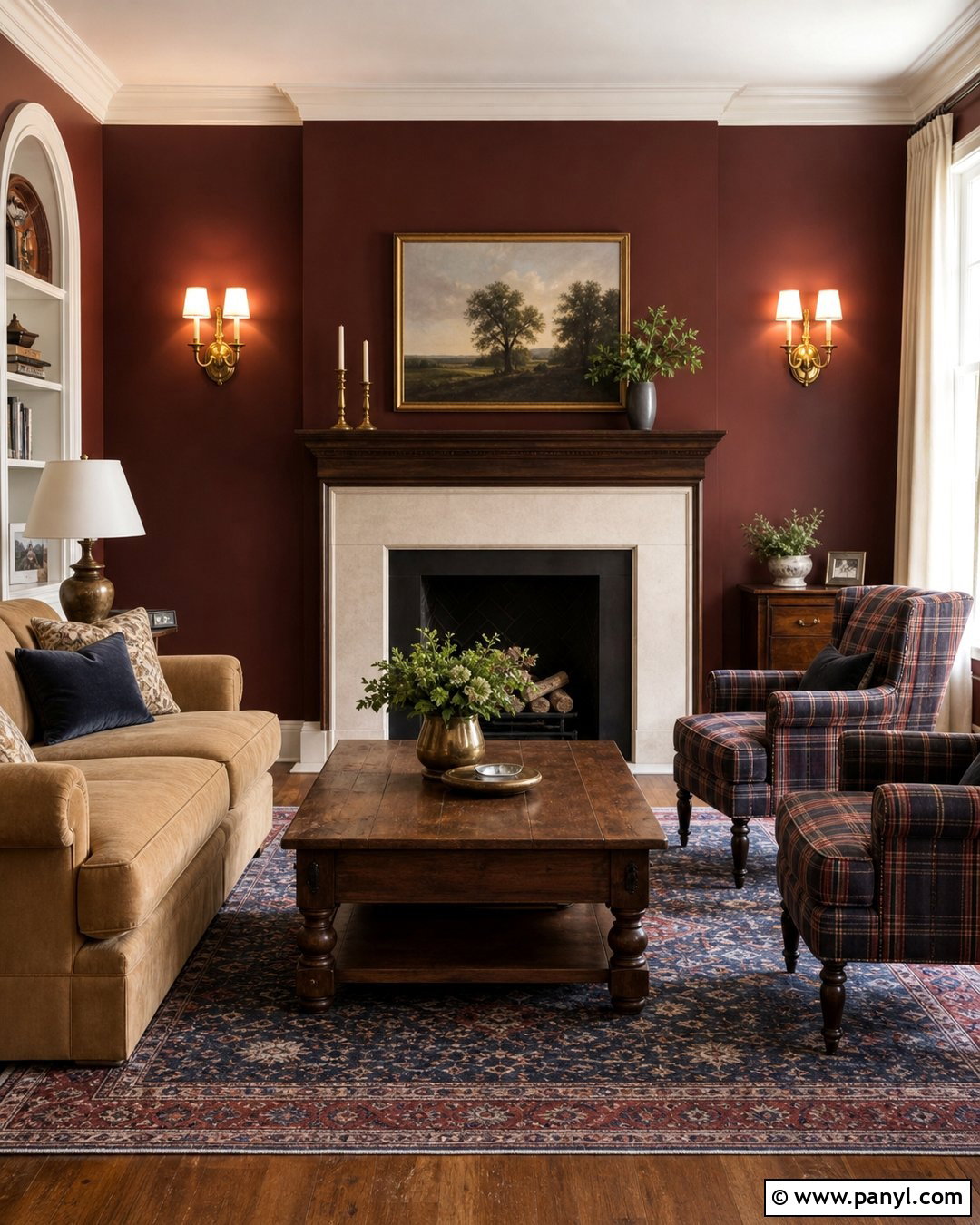 Burgundy Fireplace Accent Wall - 35 Fireplace Accent Wall Color Ideas