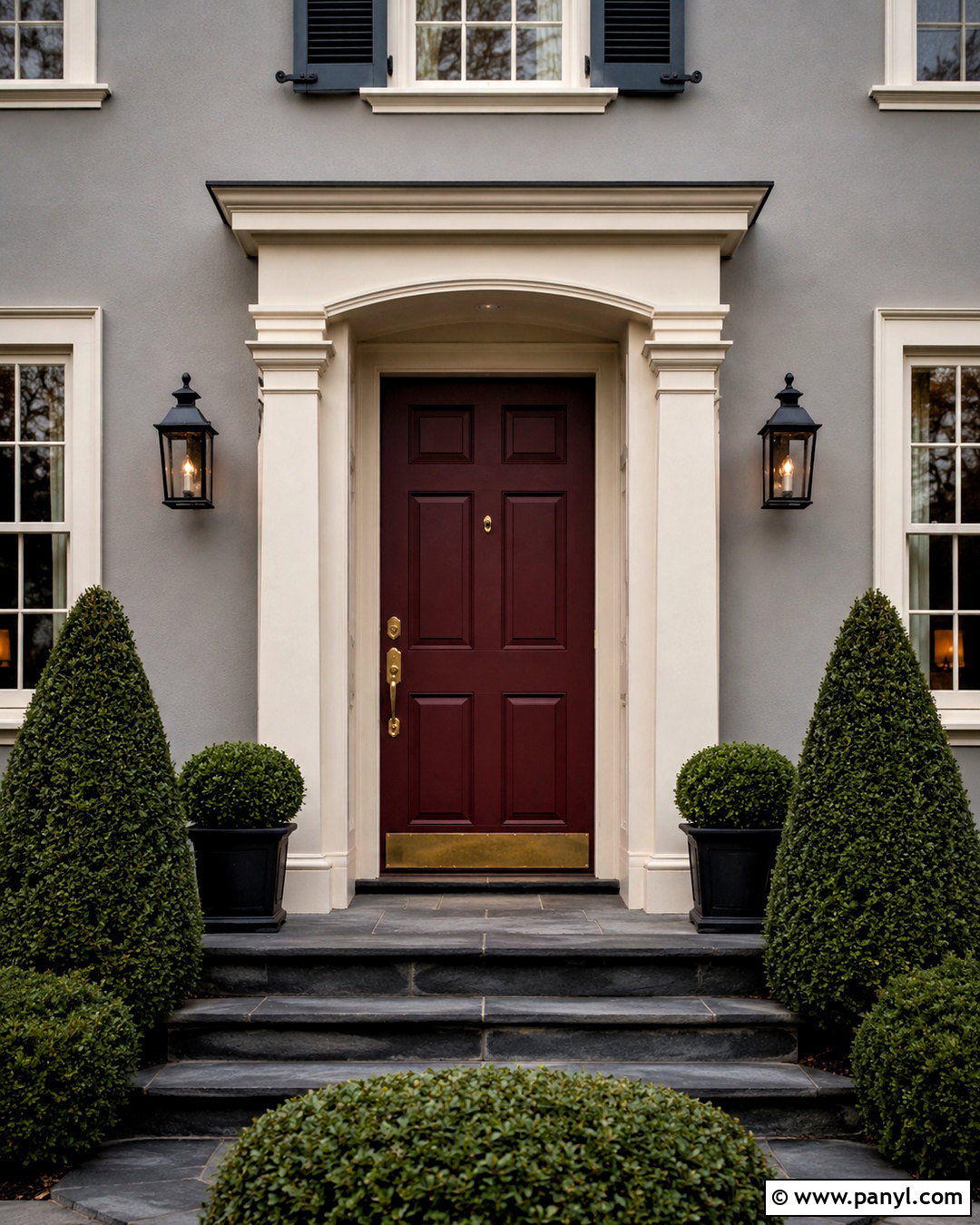 Burgundy Front Door Color - 20 door colours ideas paint colors