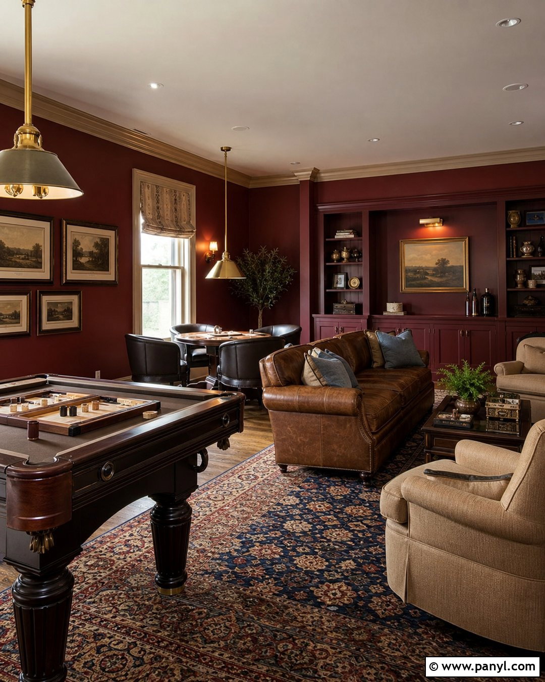 Burgundy Game Room - 20 Best Wall Color For Game Room Ideas