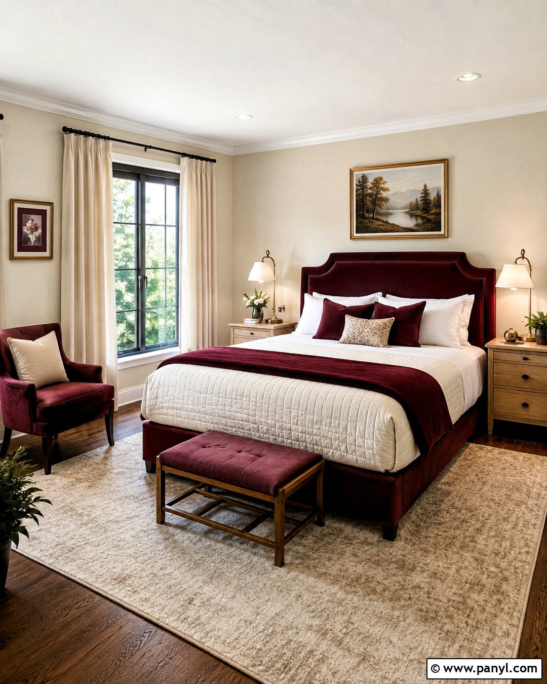 Burgundy Guest Bedroom - 20 burgundy room ideas bedrooms