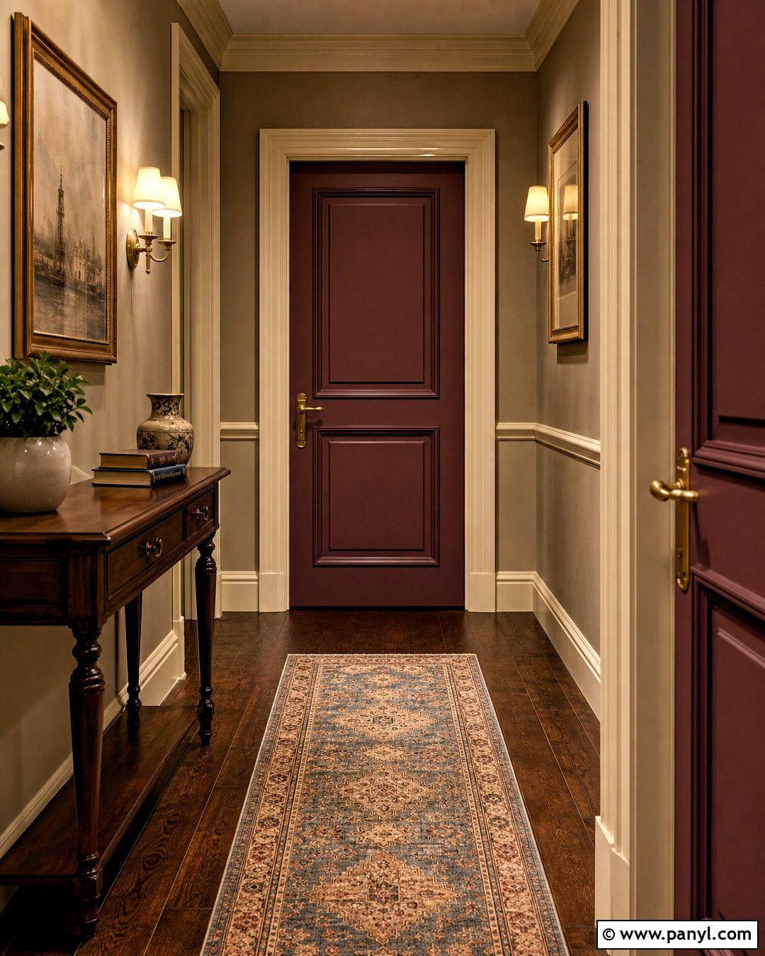 Burgundy Indoor Door - 20 indoor door colors
