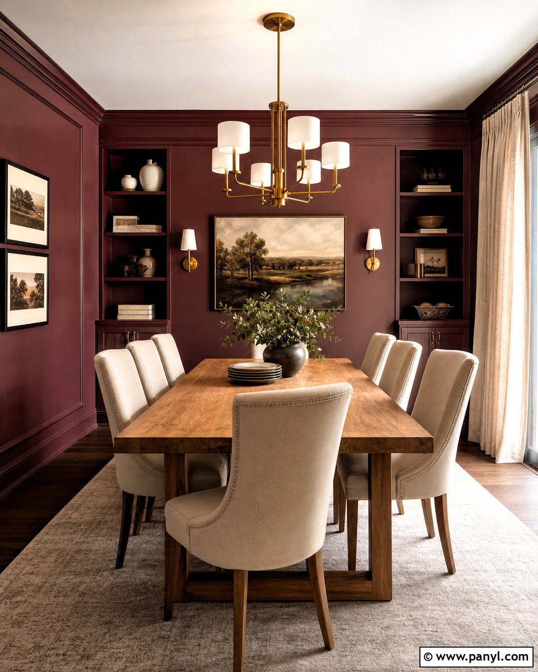 Burgundy Interior Paint Color - 20 best interior paint colors