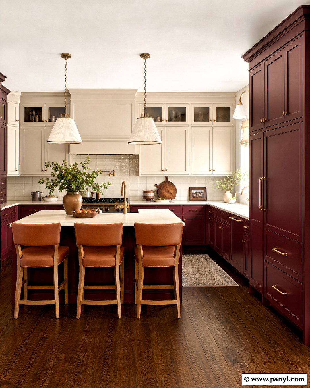 Burgundy Kitchen Color Scheme - 20 kitchen colors schemes paint ideas