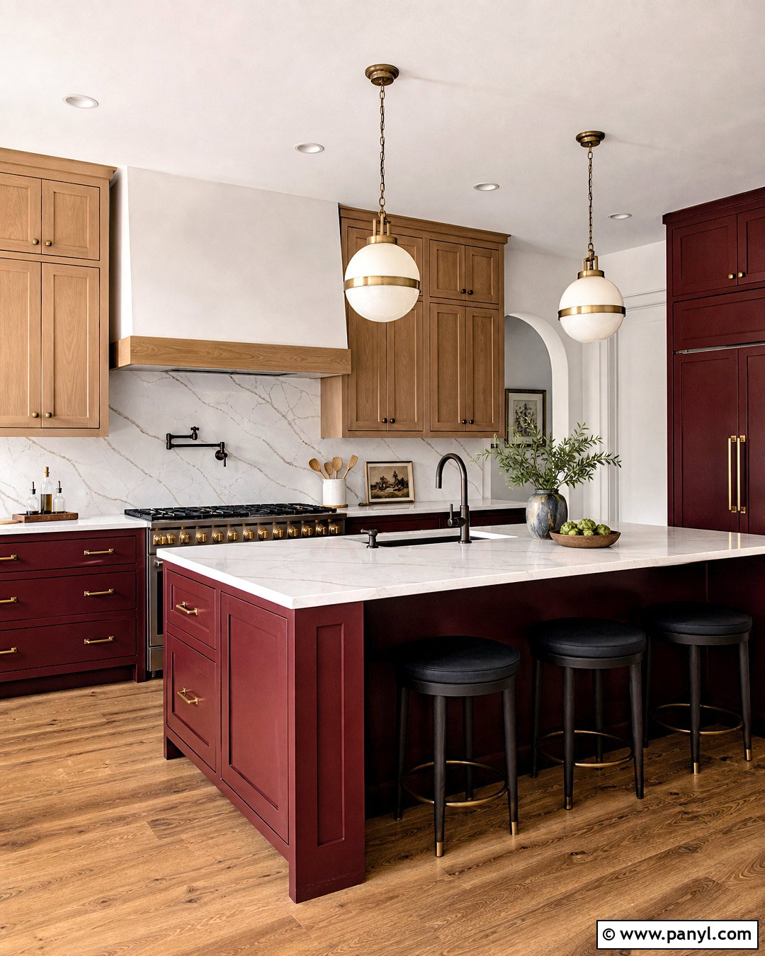 Burgundy Kitchen Paint - 20 kitchen paint colours