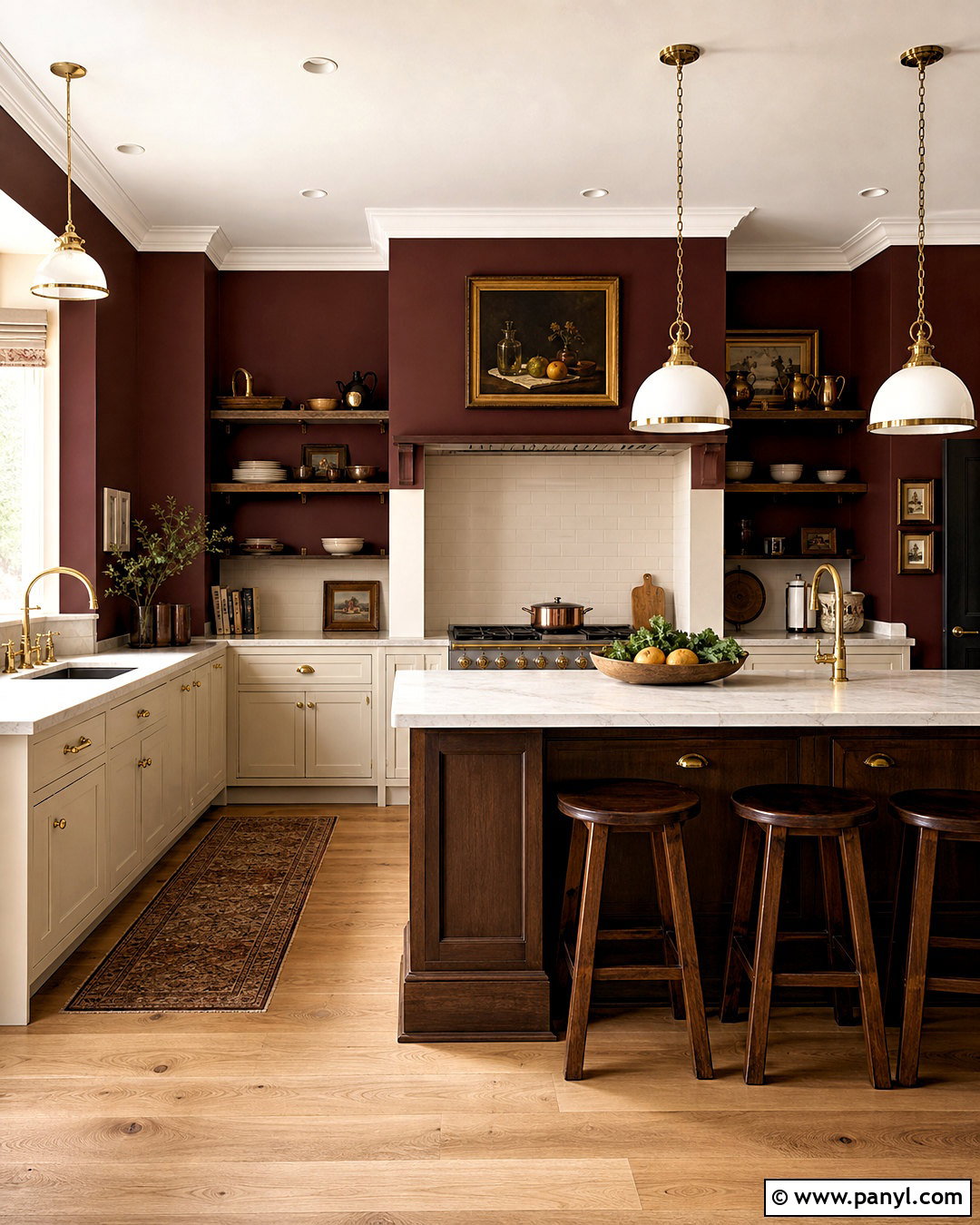 Burgundy Kitchen Walls - 20 kitchen walls paint ideas