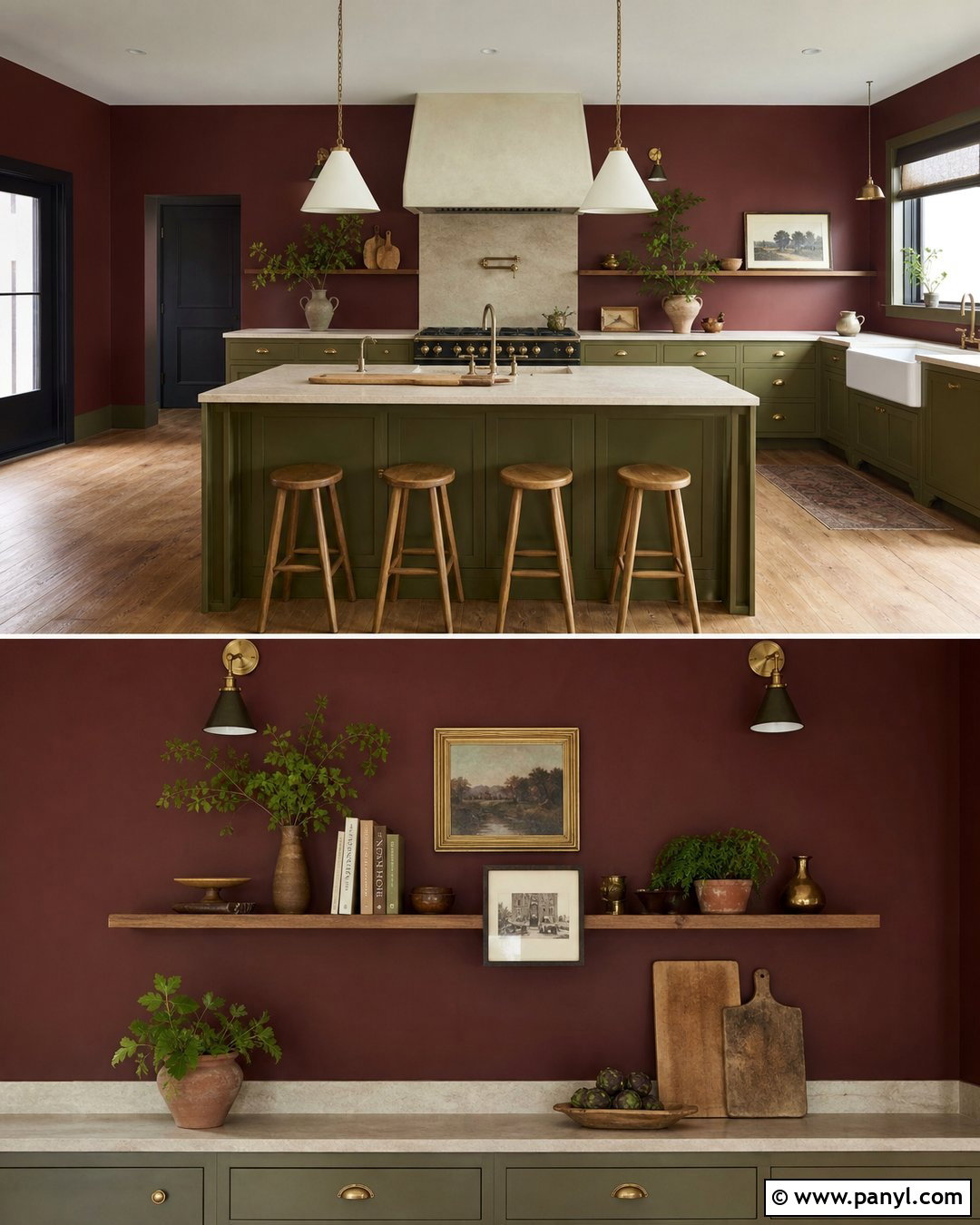 35 Burgundy Kitchen Walls for Bold, Elegant, and Cozy Kitchens