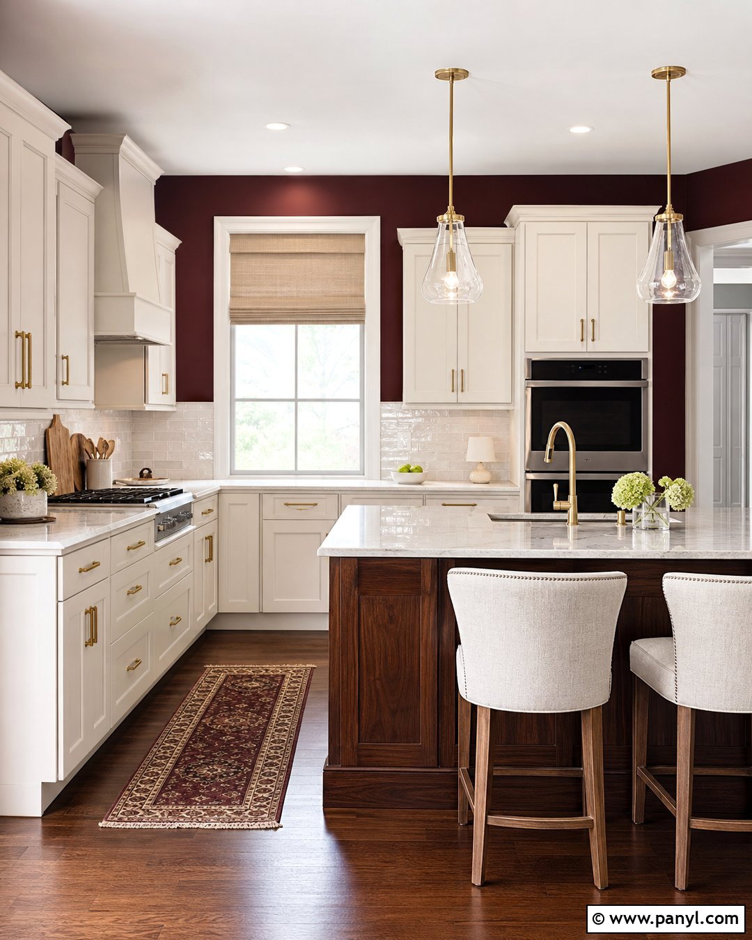 Burgundy Kitchen Walls - 35 Kitchen Color Ideas For Walls
