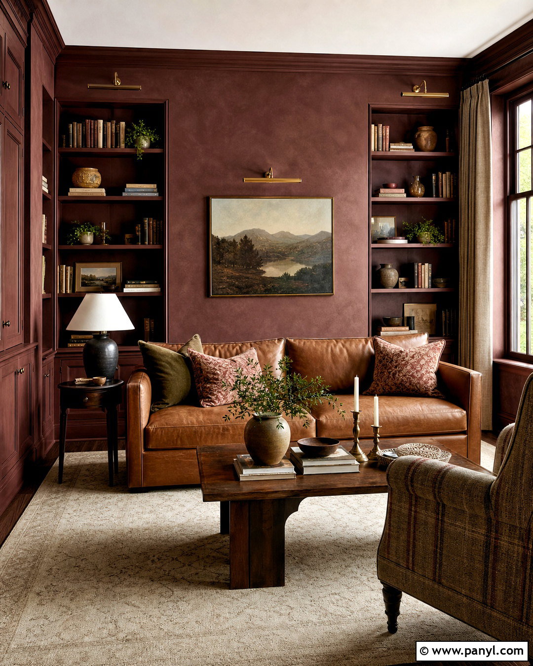 Burgundy Limewash Palette - 20 limewash color palette ideas
