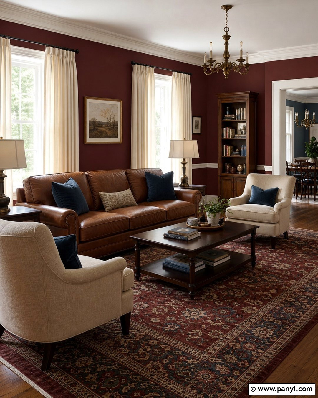 Burgundy Living Room Wall Color - 30 Interior Wall Colors Living Room Ideas