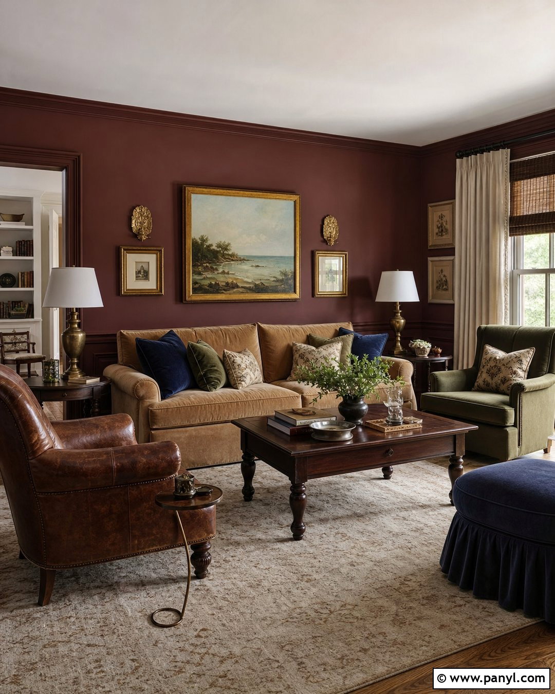 Burgundy Living Room Walls - 30 Paint Ideas For Walls Living Room Ideas