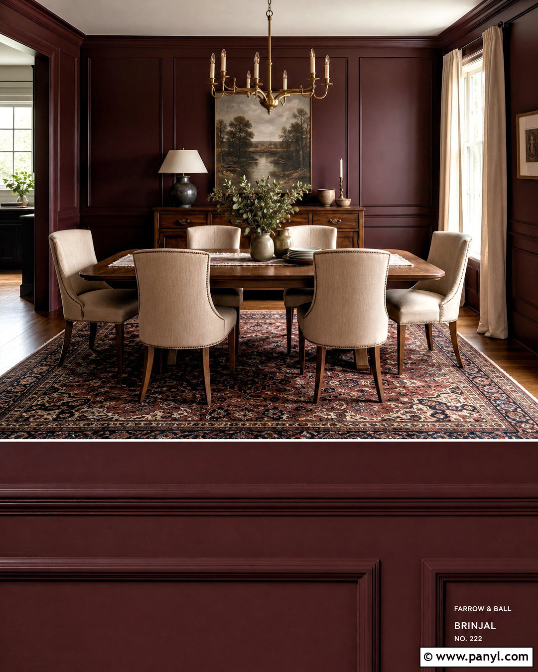 Burgundy Paint - 20 dark room paint colors