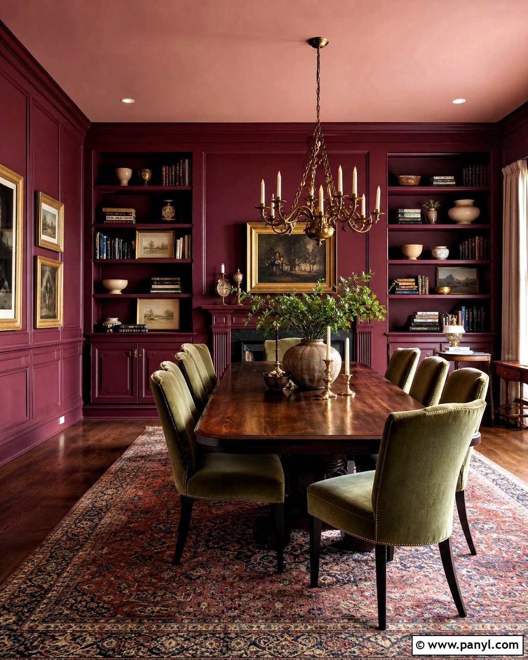 Burgundy Paint - 20 interior paint trends