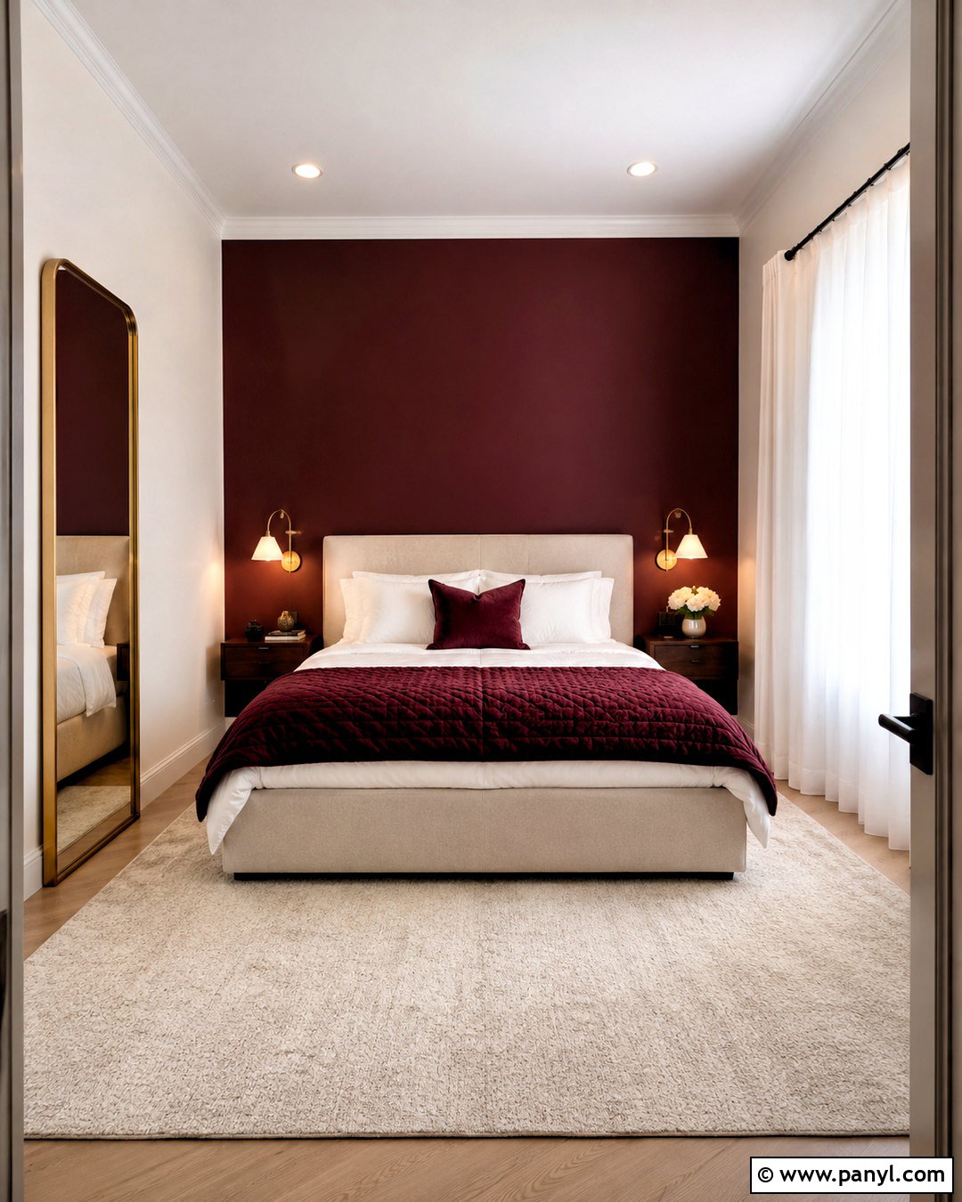 Burgundy Small Bedroom - 20 burgundy room ideas bedrooms
