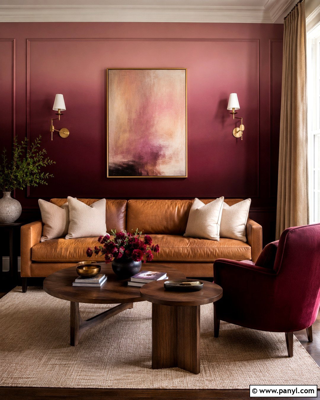 Burgundy To Pink Ombre Wall - 20 Pink Ombre Wall Paint Ideas