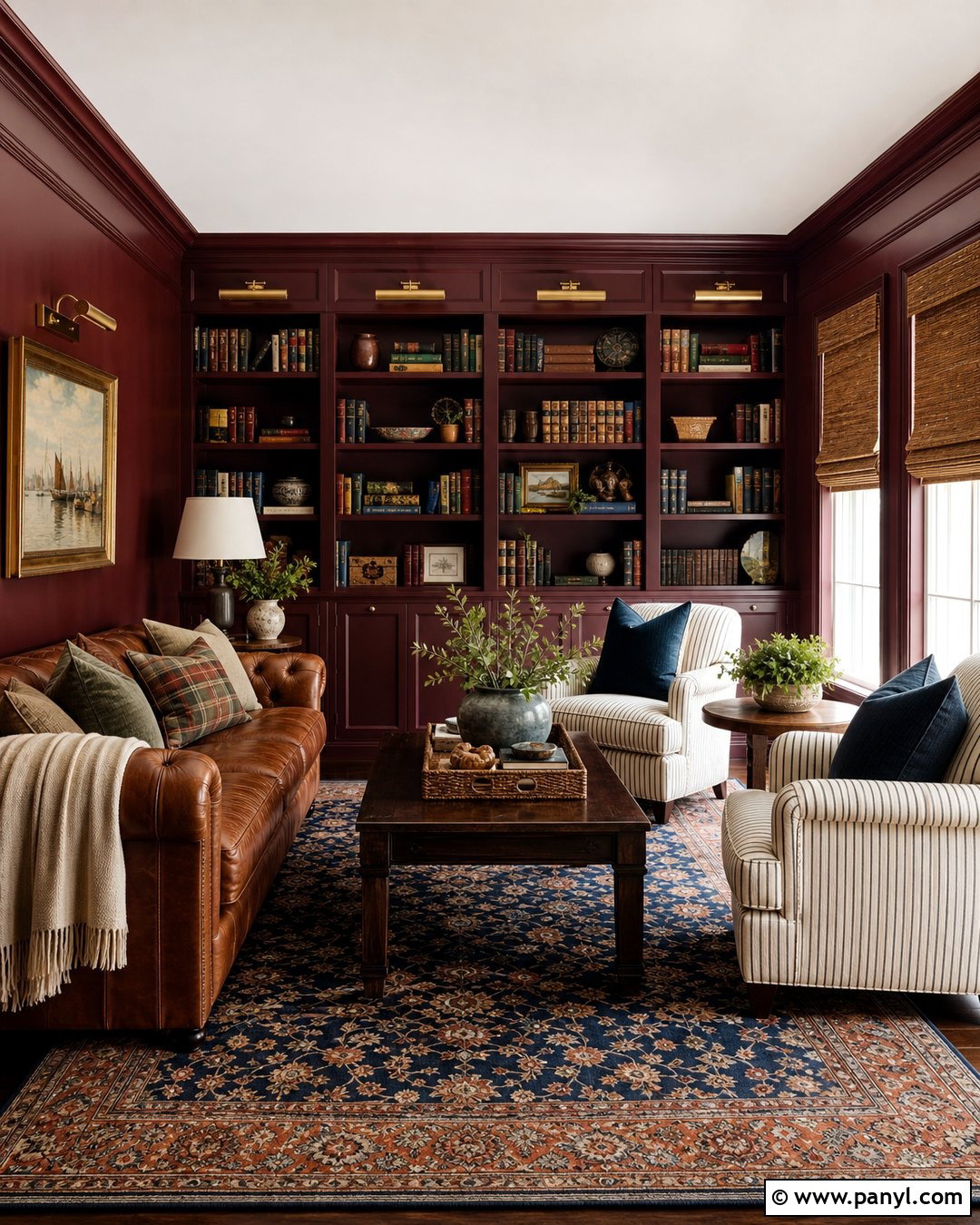 Burgundy Wall Color - 30 Popular Wall Colors