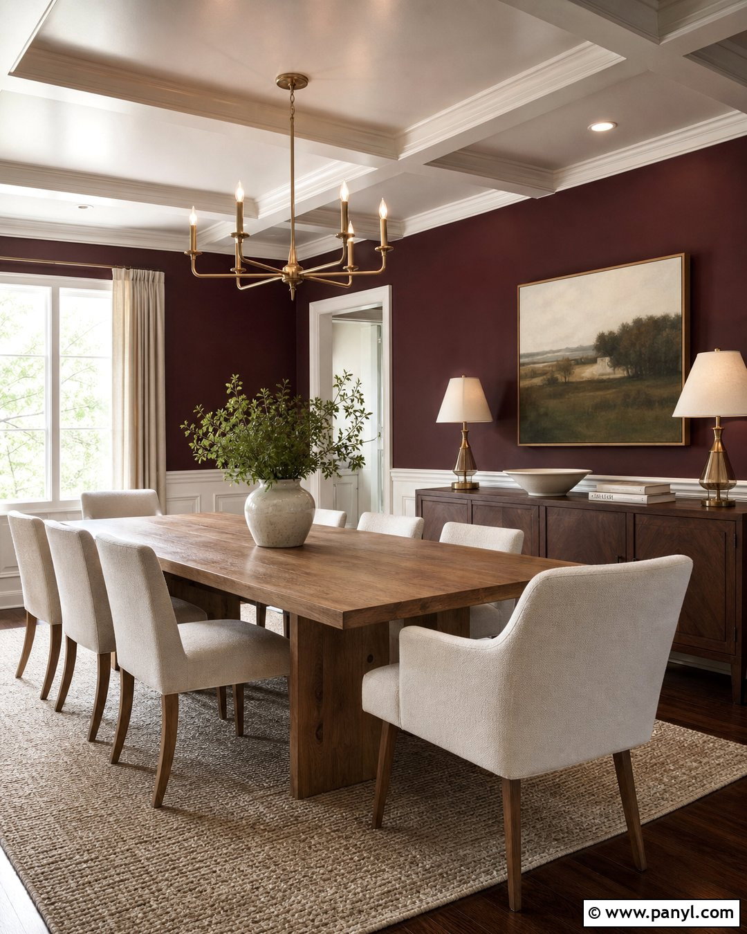 Burgundy Wall Color - 35 Best Wall Colors