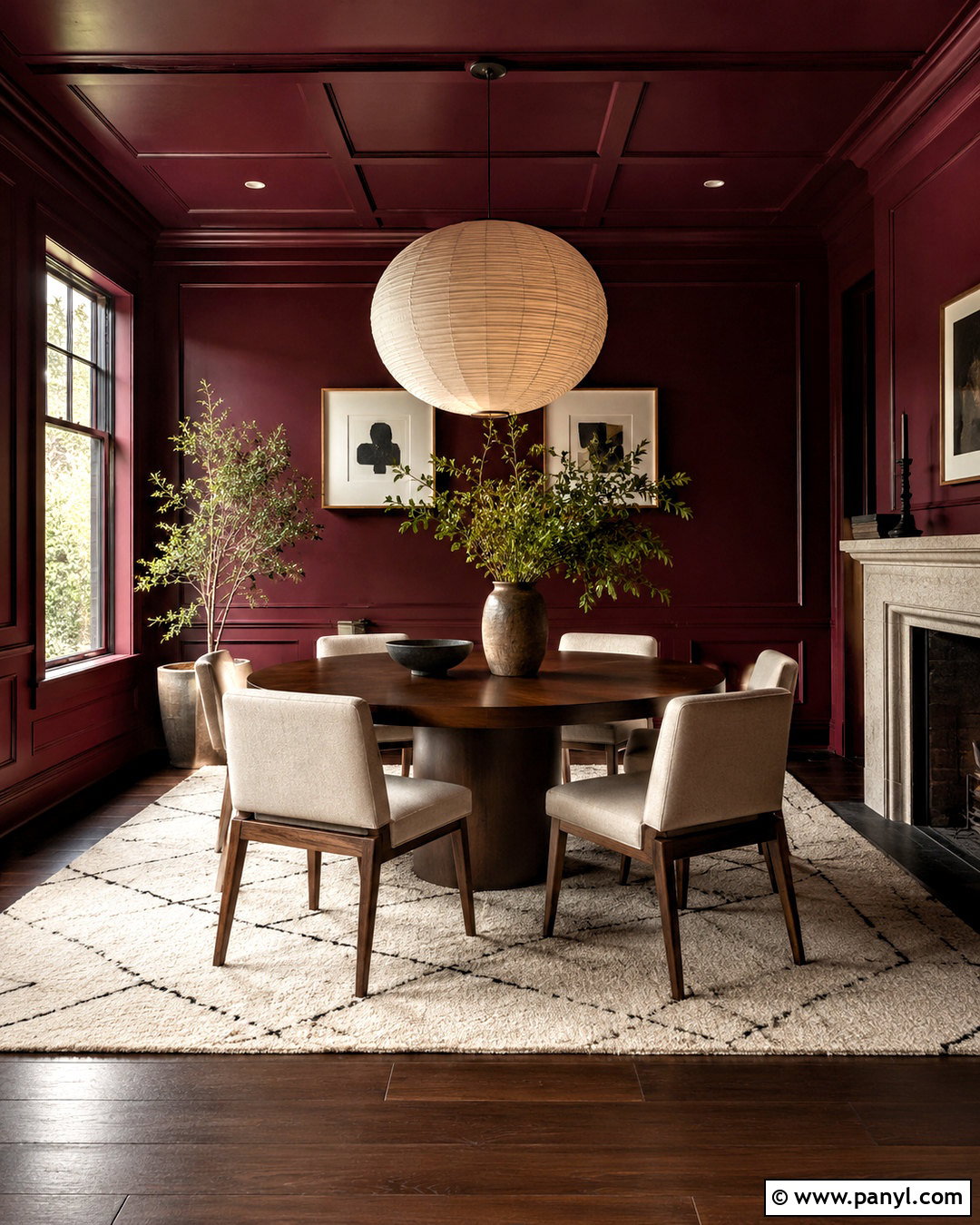 Burgundy Wall Color - 40 Aesthetic Wall Colour Ideas