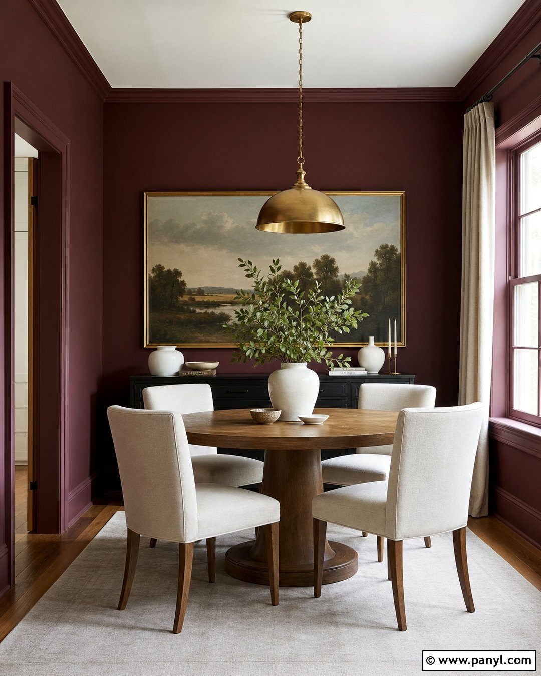 Burgundy Wall Color For Small Dining Room - 30 small room wall color ideas