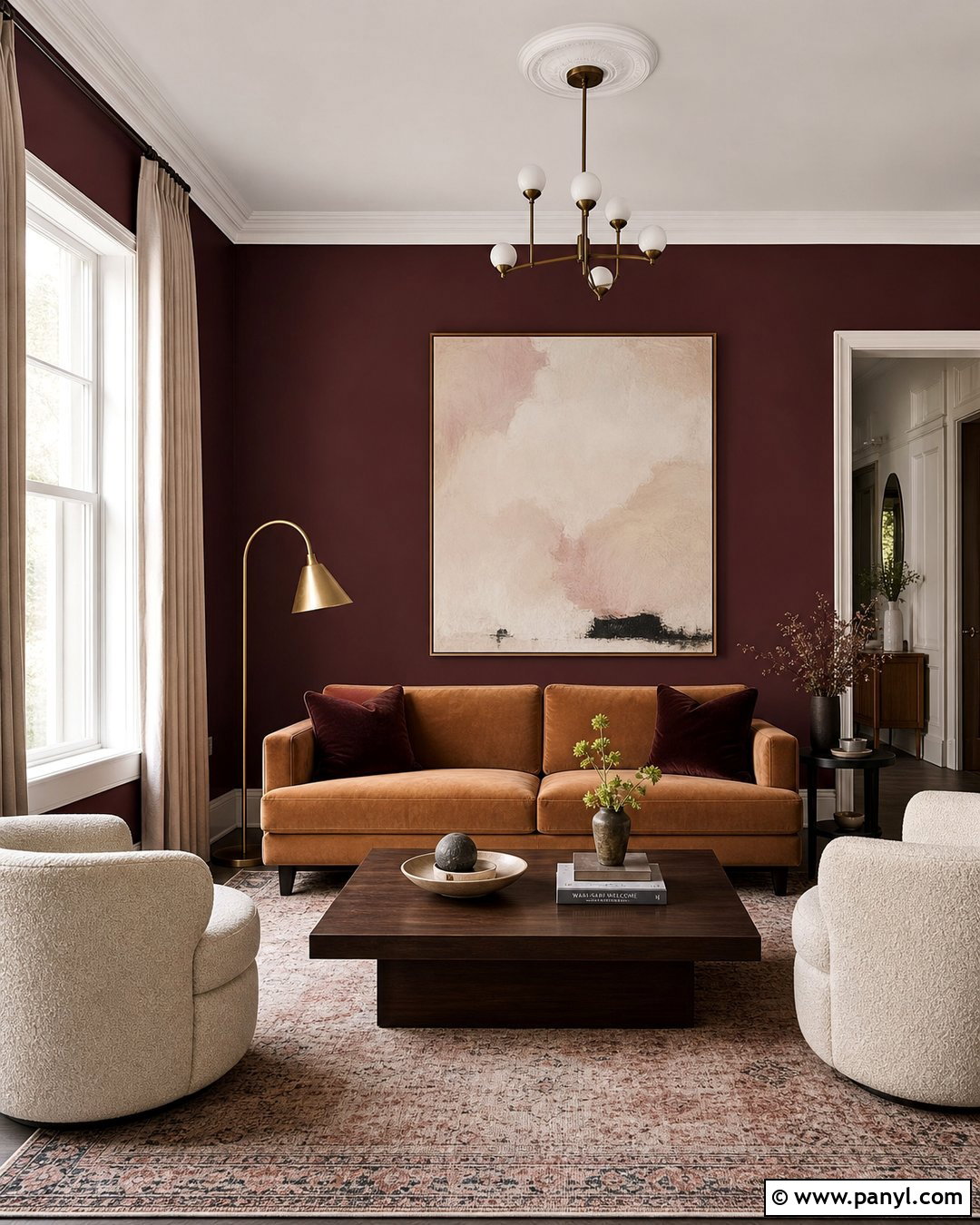 Burgundy Wall Paint - 30 Modern Wall Paint Ideas