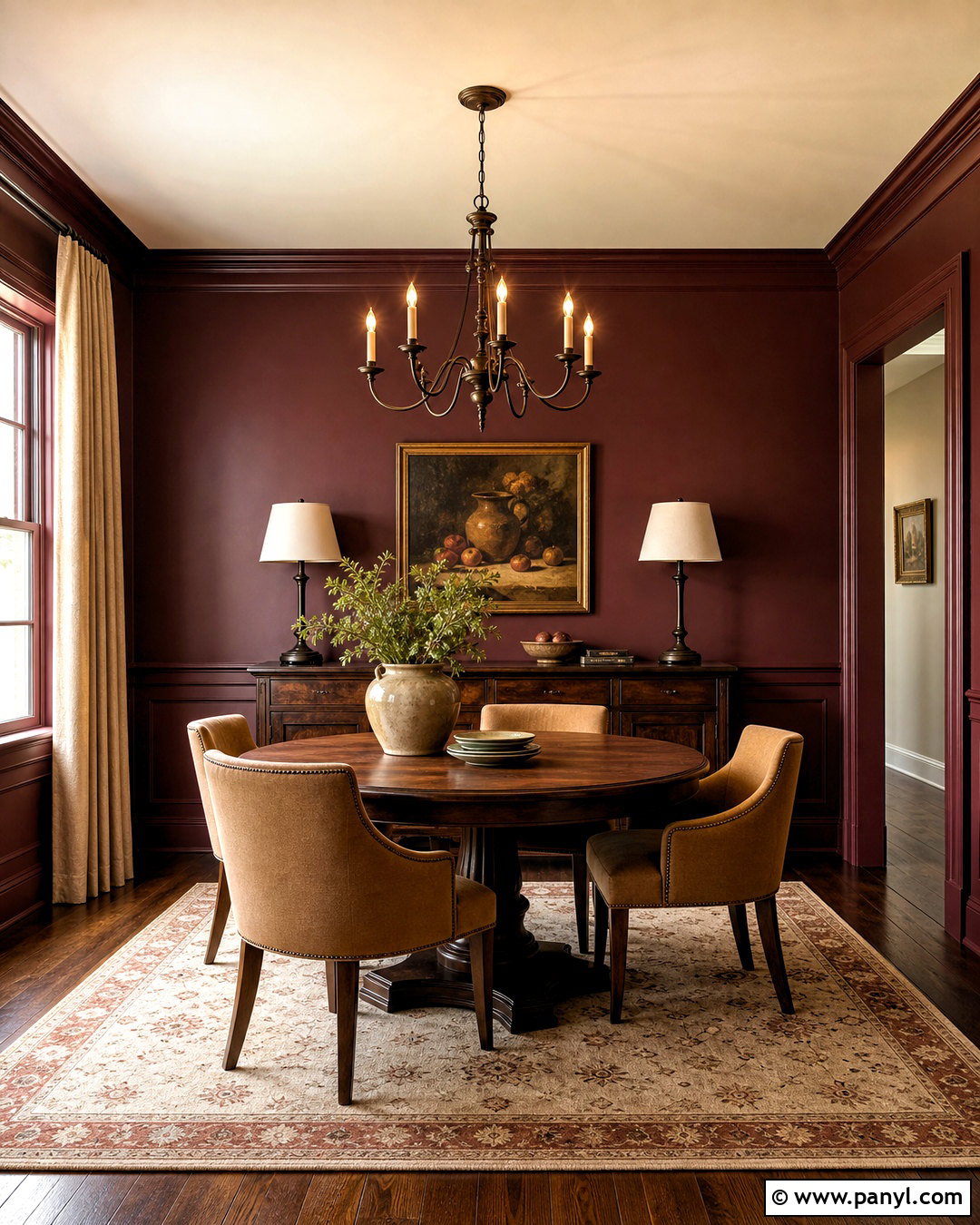Burgundy Wall Paint - 20 dark wall paint colors