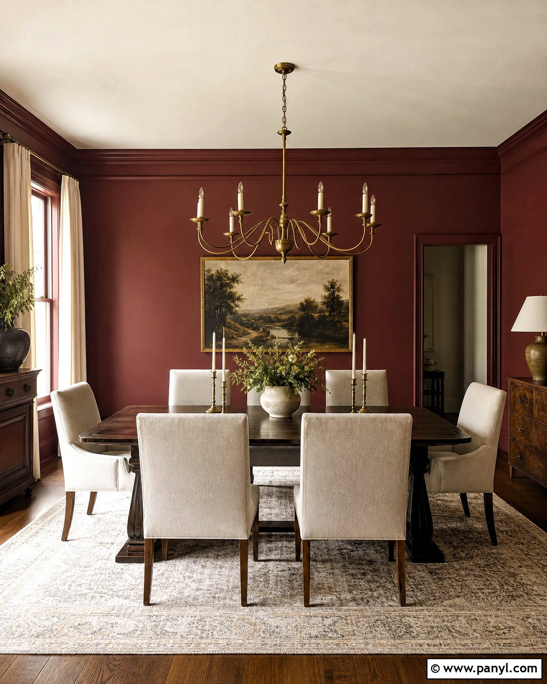 Burgundy Wall Paint - 20 wall paint colour ideas
