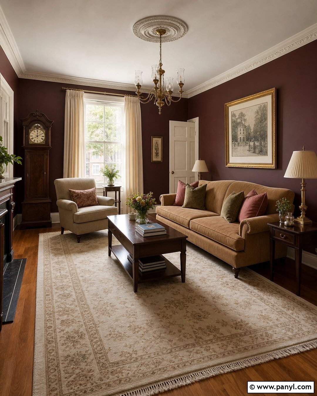 Burgundy Walls With Brown Couch - 20 Best Wall Color For Brown Couch Ideas
