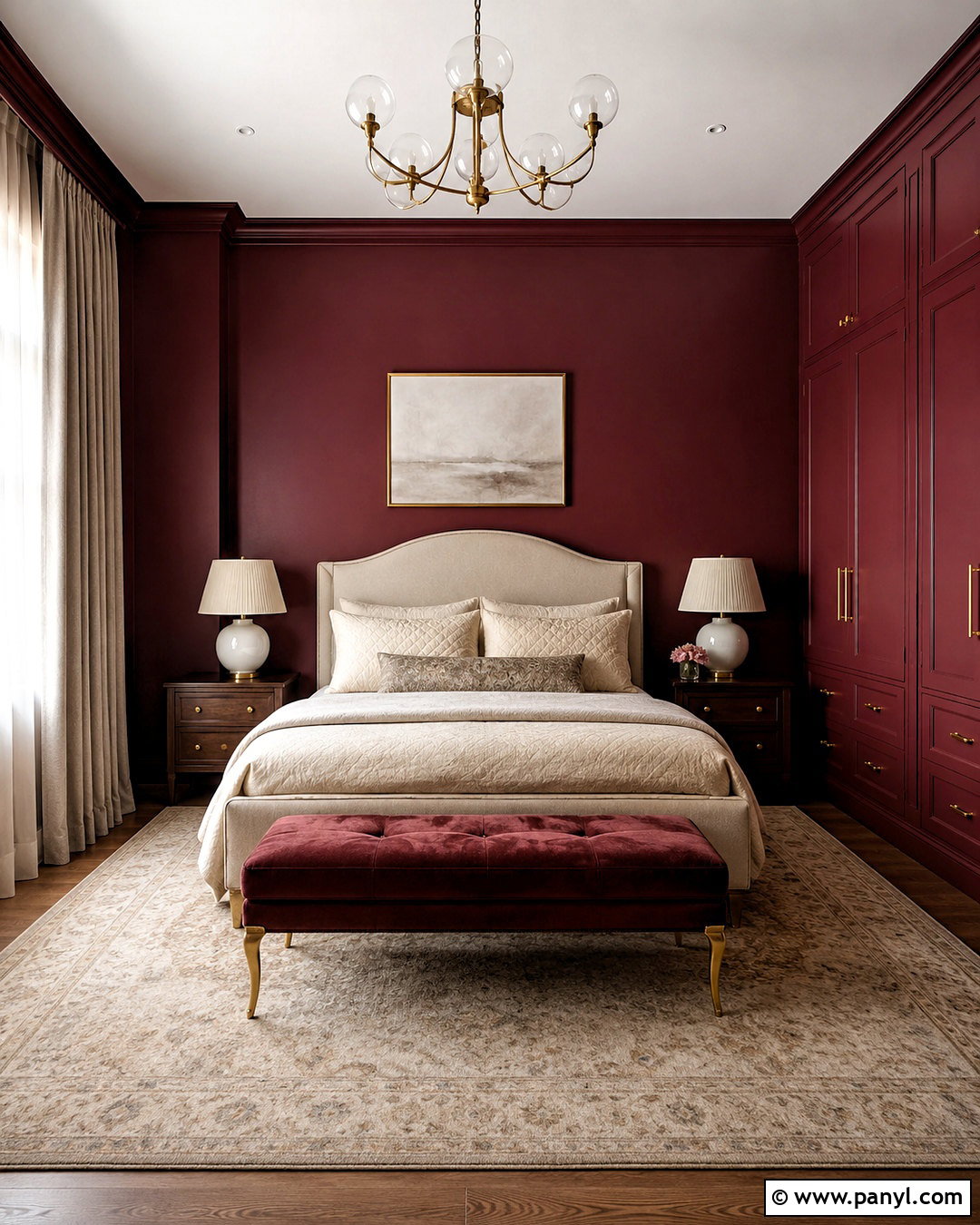 Burgundy Wardrobe And Wall - 20 Wardrobe And Wall Same Colour Ideas