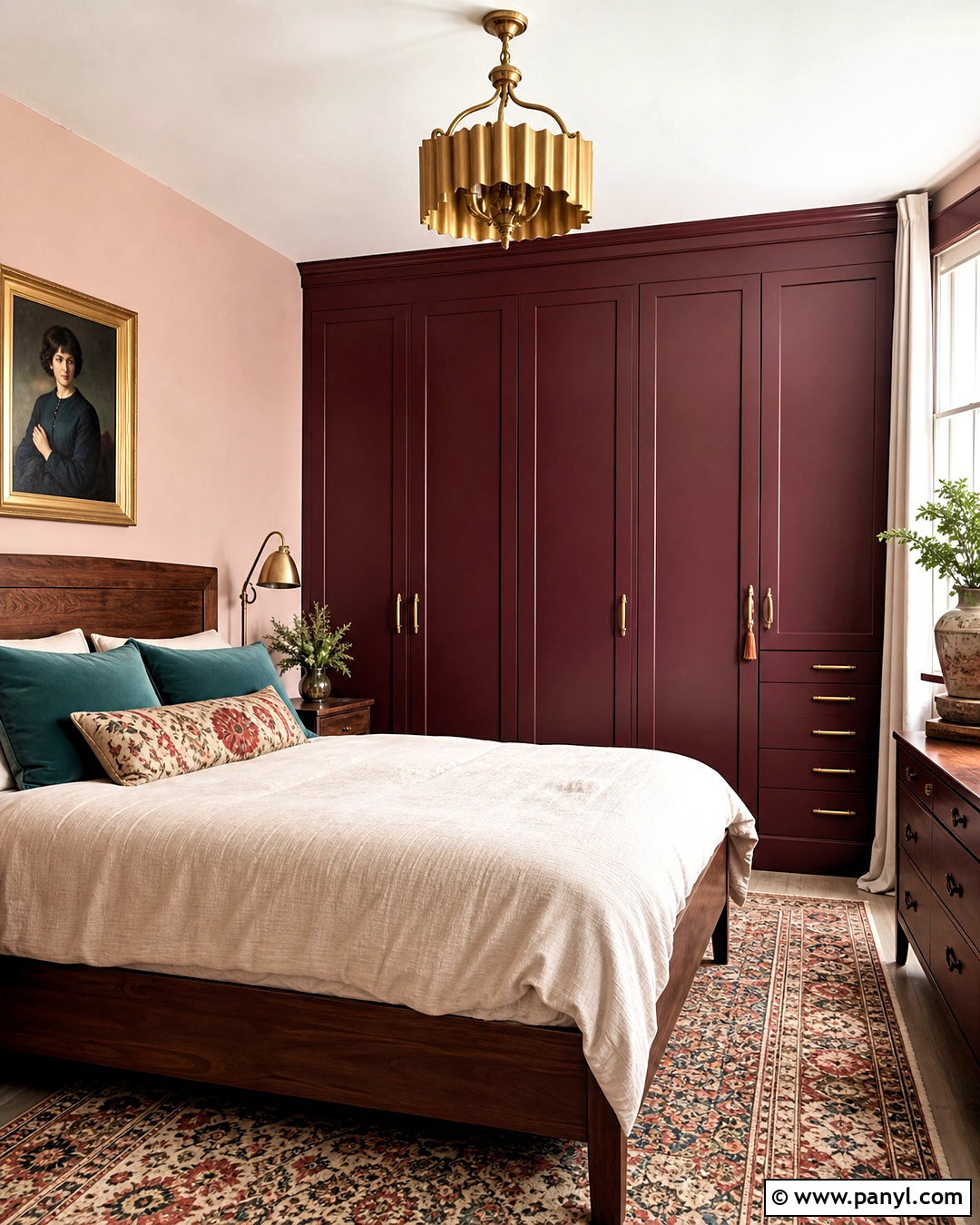 Burgundy Wardrobe - 20 wardrobe colour ideas bedrooms