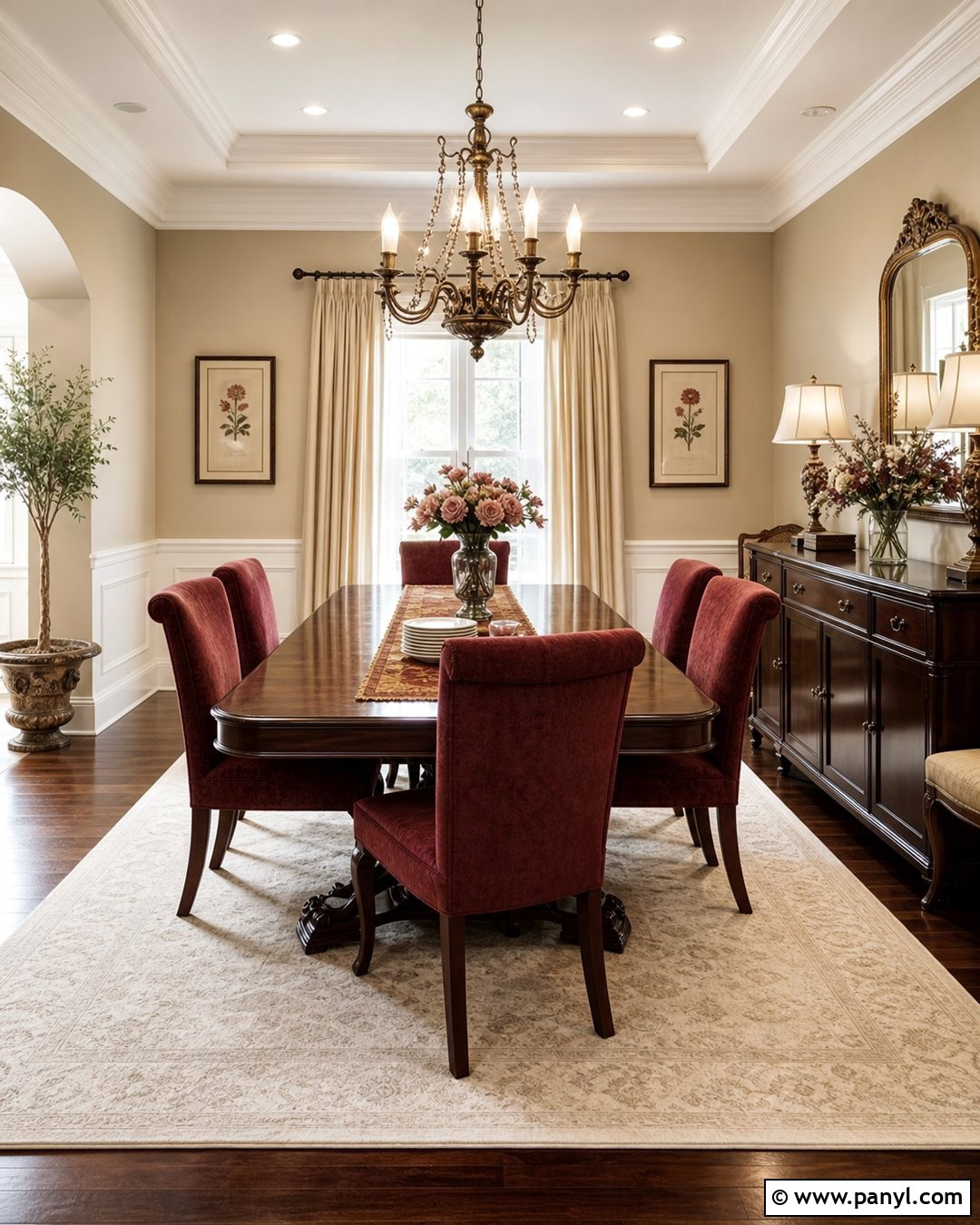 Burgundy With Beige Walls - 20 Colours That Go With Beige Walls